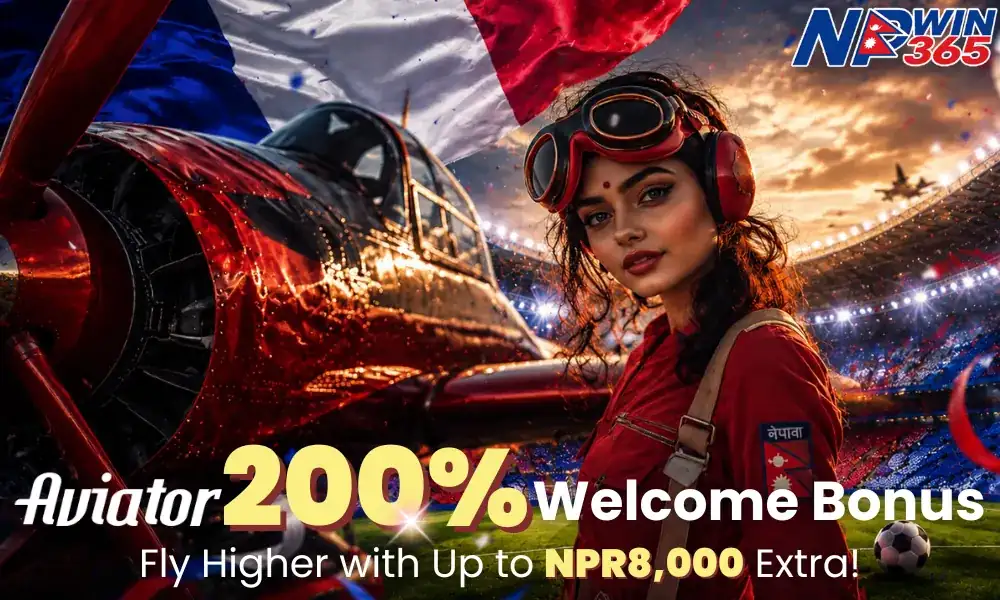 NPwin365 Aviator 200% Welcome Bonus — Fly Higher with up to NPR 8,000 Extra — Nepal